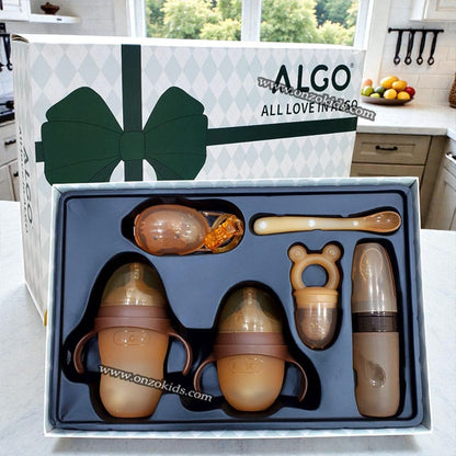 Coffret d’alimentation bébé en silicone – pratique et complet