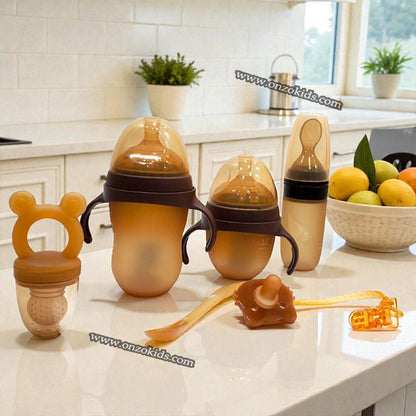 Coffret d’alimentation bébé en silicone – pratique et complet