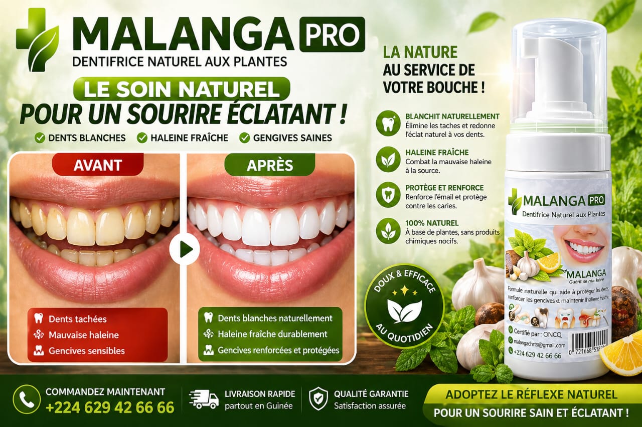MALANGA dentifrice naturel aux plante, soin naturel pour votre sourire