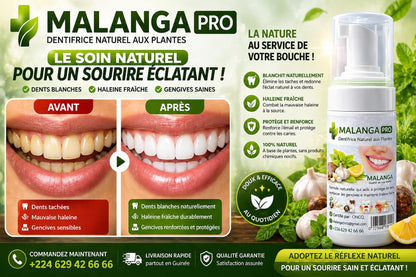 MALANGA dentifrice naturel aux plante, soin naturel pour votre sourire